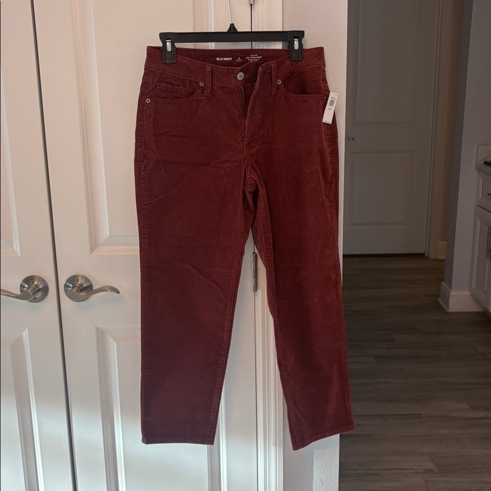Old Navy Corduroy Bootcut Pants Size 4 petite NWT